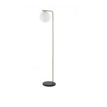 Alvarez lampa stojąca satynowe złoto 12W E27